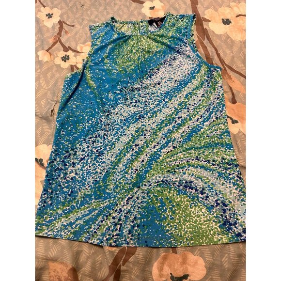 Chaps Tops - 6 FOR $15 Chaps petite small top green/blue